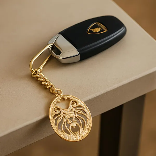 Brass_Animal_Keychain_With_Carabiner