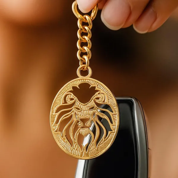 Brass_Animal_Keychain_With_Carabiner