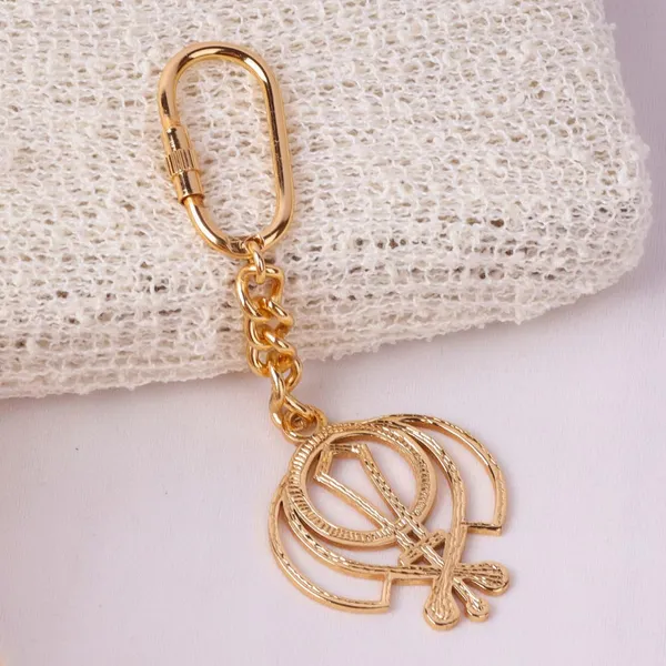 Brass_God_Charm_Keychain_With_Carabiner