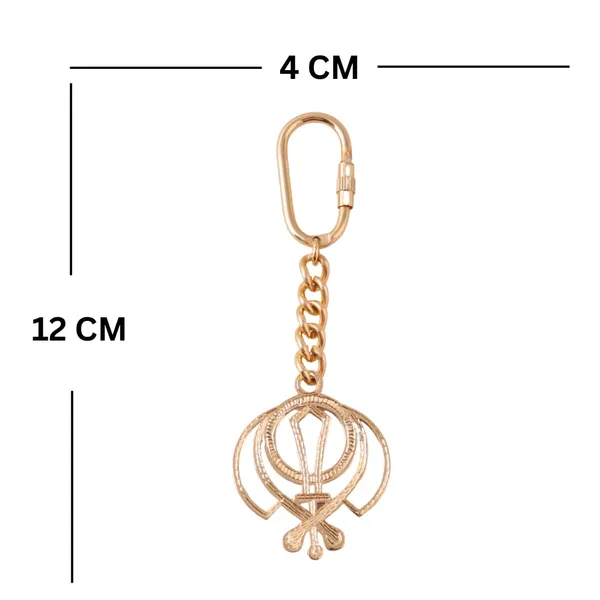 Brass_God_Charm_Keychain_With_Carabiner