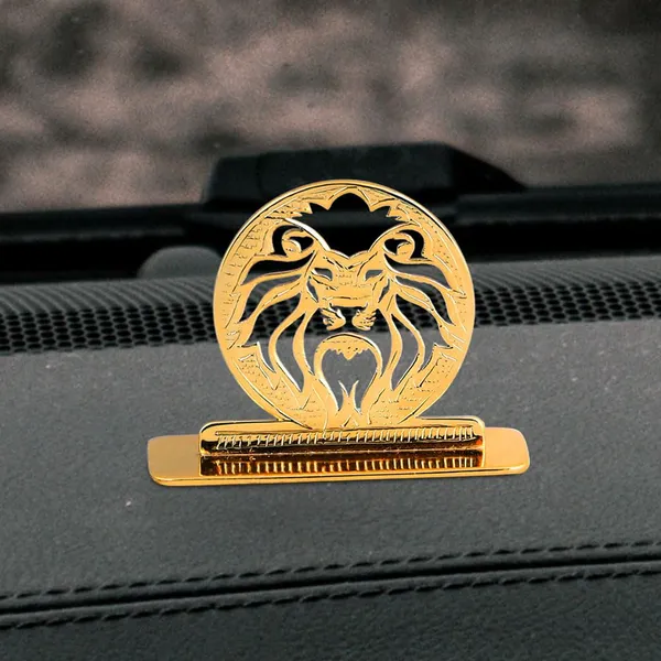 Lion_Car_Dashboard_Ornament_Brass