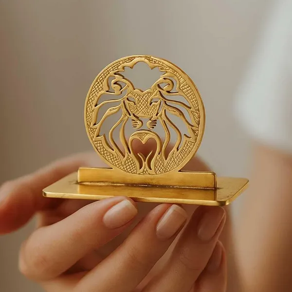 Lion_Car_Dashboard_Ornament_Brass
