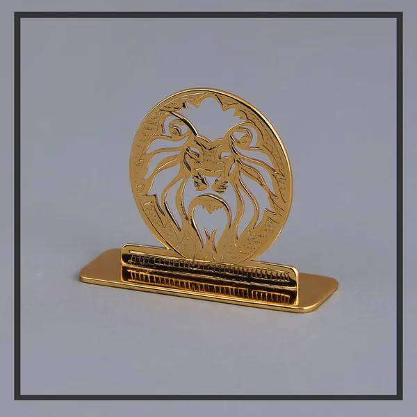 Lion_Car_Dashboard_Ornament_Brass