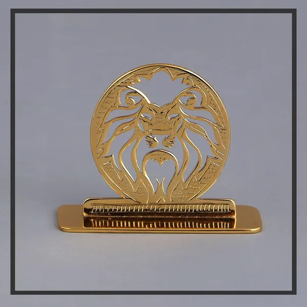 Lion_Car_Dashboard_Ornament_Brass