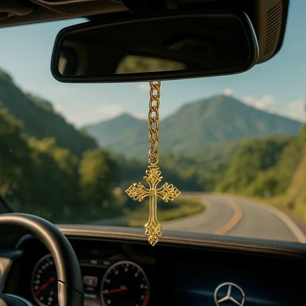 Cross_Car_Rear_View_Mirror_Ornament