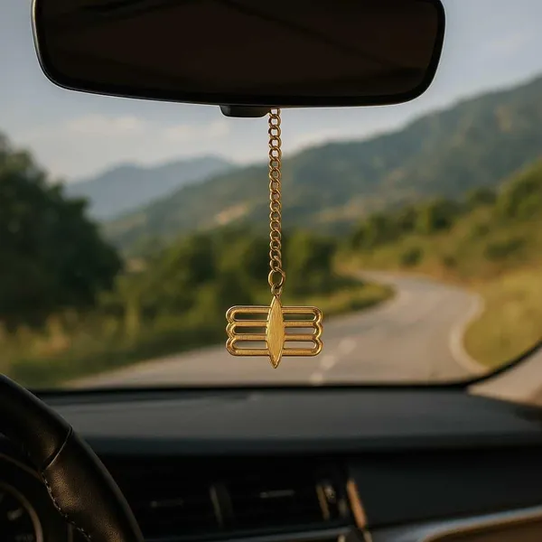 Brass_Car_Rearview_Mirror_Charm