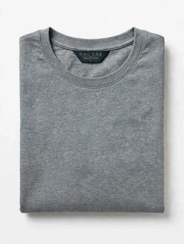 Grey_Crew_Neck_Regular_Fit_T_Shirt_For_Men