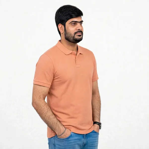 White,_Teal_&_Peach_Regular_Fit_Polo_T-Shirts_Combo_(Pack_of_3)