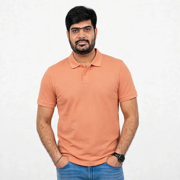White,_Teal_&_Peach_Regular_Fit_Polo_T-Shirts_Combo_(Pack_of_3)
