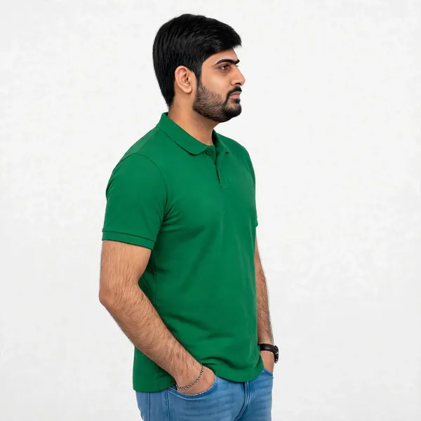 Green_Cotton_Regular_Fit_Polo_T_Shirt_For_Men