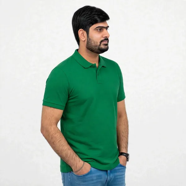 Green_Cotton_Regular_Fit_Polo_T_Shirt_For_Men