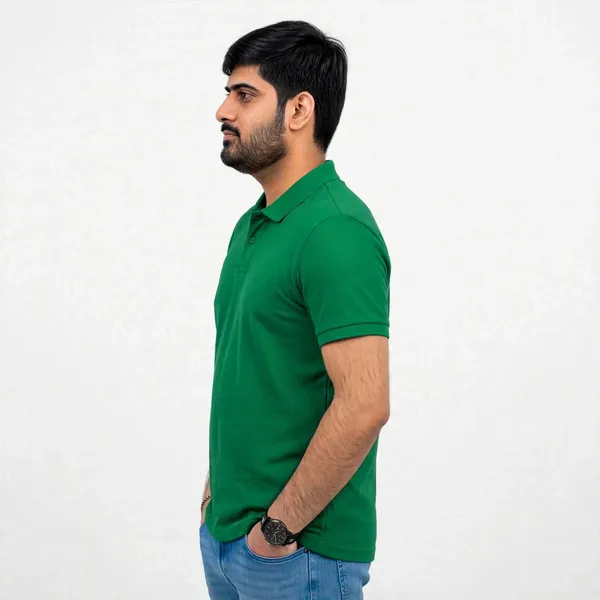 Green_Cotton_Regular_Fit_Polo_T_Shirt_For_Men