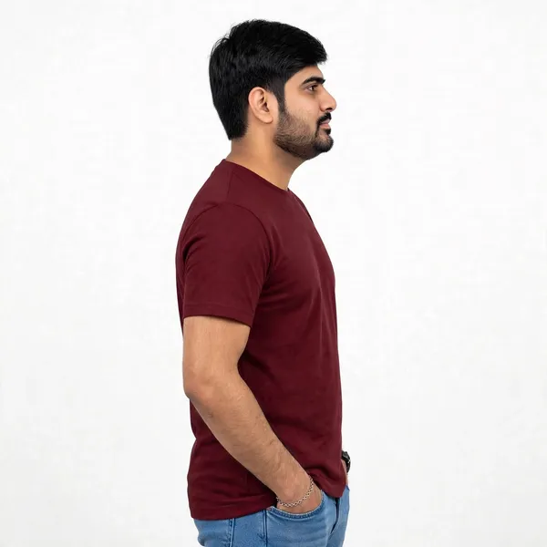 Maroon_Regular_Fit_T_Shirt_For_Men