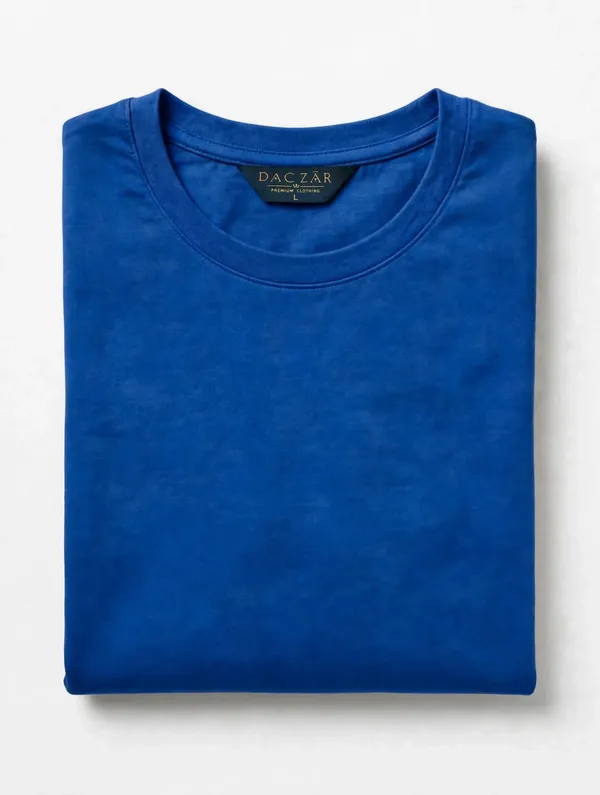 Blue_Solid_Crew_Neck_T_Shirt_For_Men