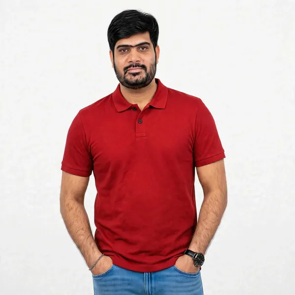 Red_Regular_Fit_Polo_T_Shirt_For_Men
