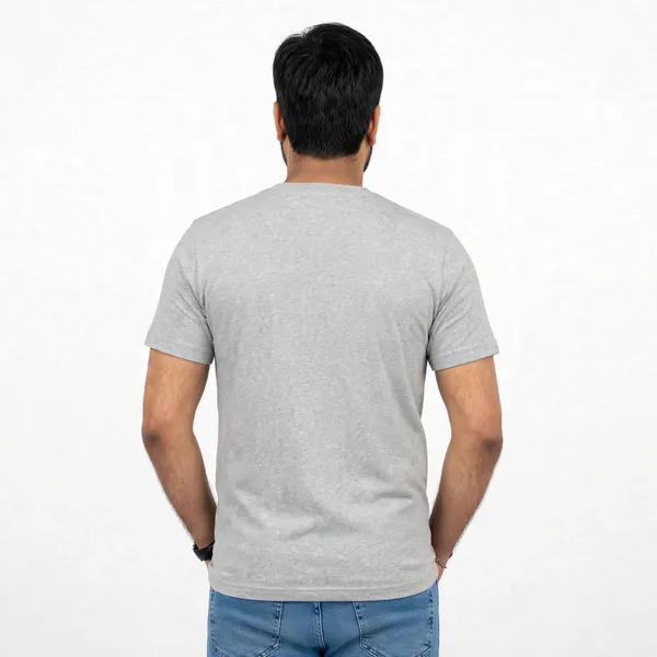 Grey_Crew_Neck_Regular_Fit_T_Shirt_For_Men