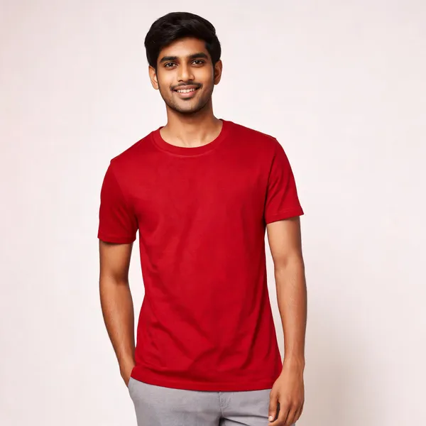 Red_Cotton_Regular_Fit_Round_Neck_T_Shirt_For_Men