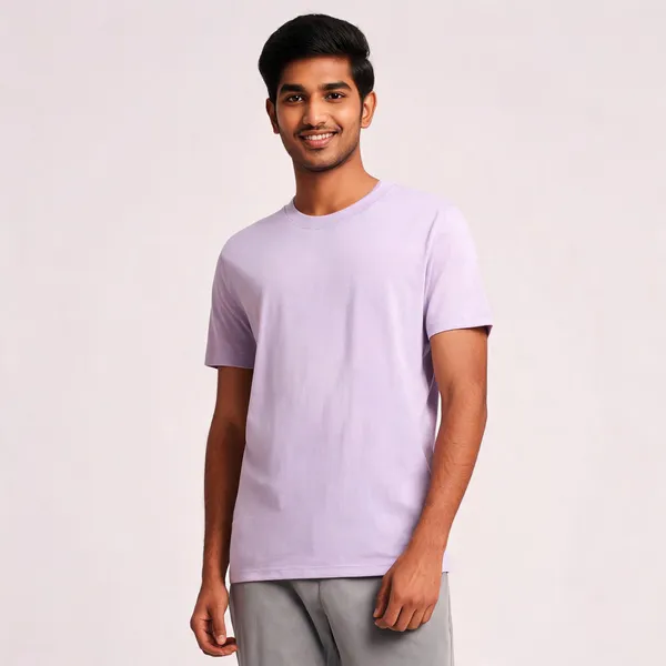 Lavender_Cotton_Regular_Fit_T_Shirt_For_Men