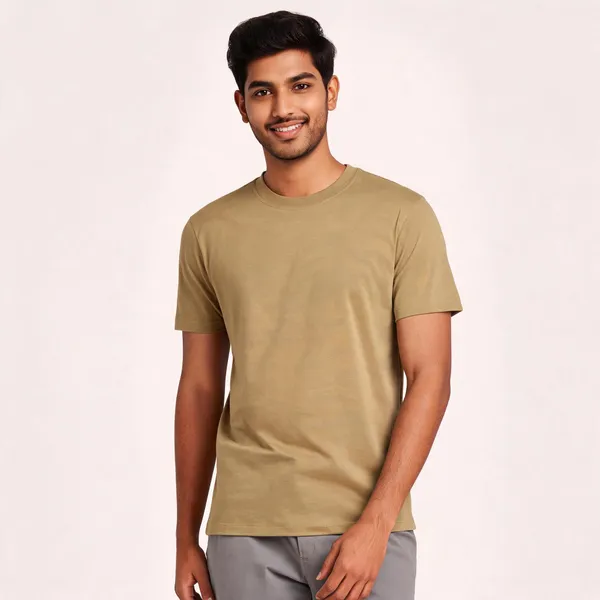 Beige_Cotton_Regular_Fit_T_Shirt_For_Men