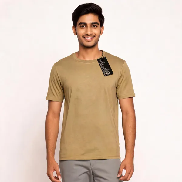 Beige_Cotton_Regular_Fit_T_Shirt_For_Men