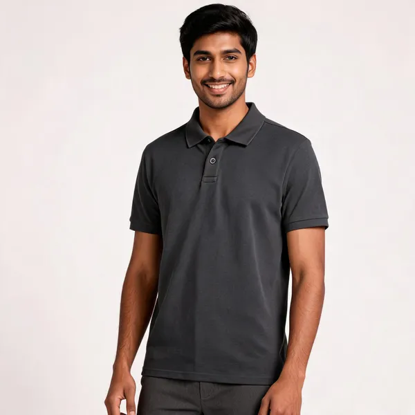 Black_Textured_Polo_T_Shirt_For_Men