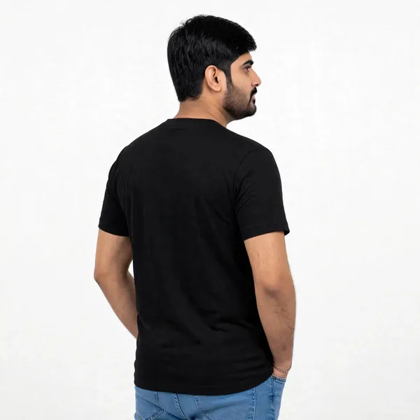 Black_Crew_Neck_Regular_Fit_T_Shirt_For_Men