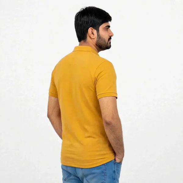 Mustard_Regular_Fit_Polo_T_Shirt_For_Men