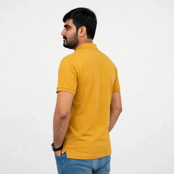 Mustard_Regular_Fit_Polo_T_Shirt_For_Men
