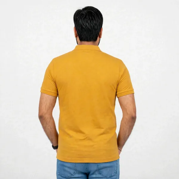 Mustard_Regular_Fit_Polo_T_Shirt_For_Men