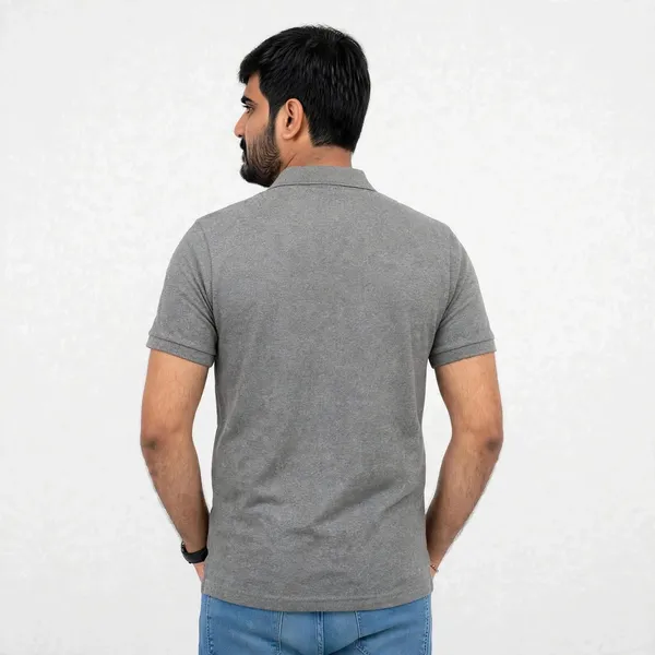 Grey_Regular_Fit_Polo_T_Shirt_For_Men