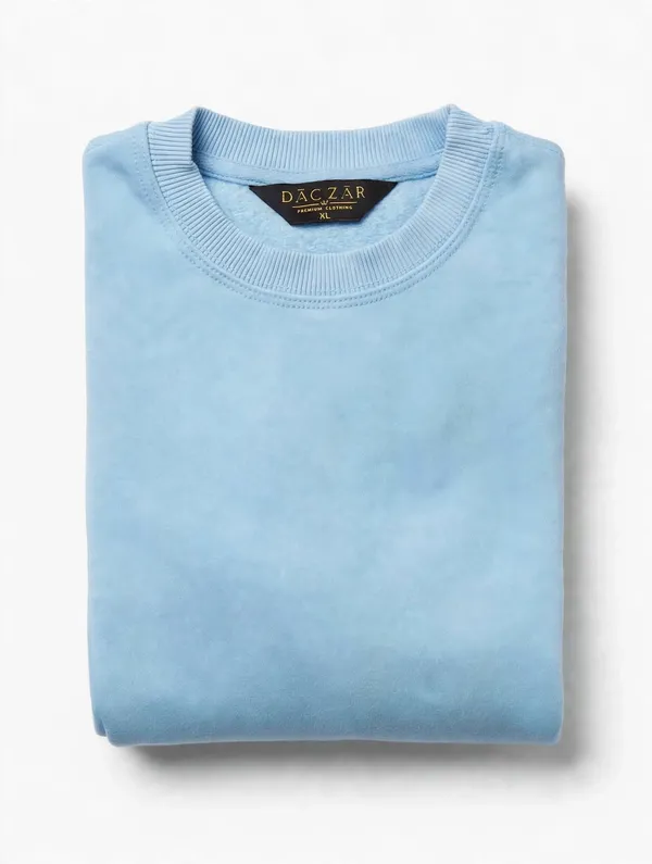 Light_Blue_Crew_Neck_T_Shirt_For_Men