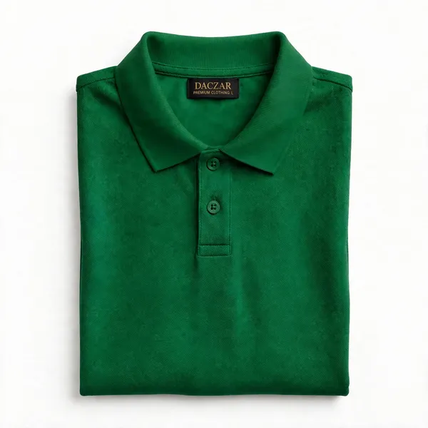 Green_Cotton_Polo_T_Shirt_For_Men