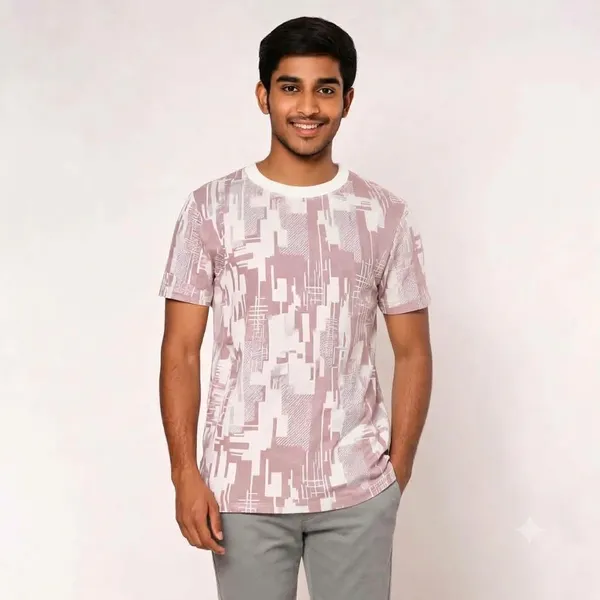 White_Printed_Regular_Fit_T_Shirt_For_Men