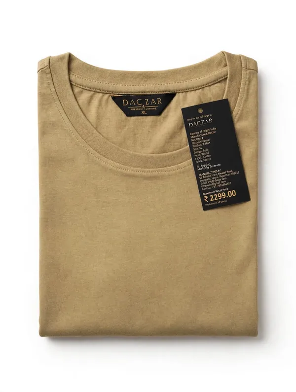 Beige_Cotton_Regular_Fit_T_Shirt_For_Men