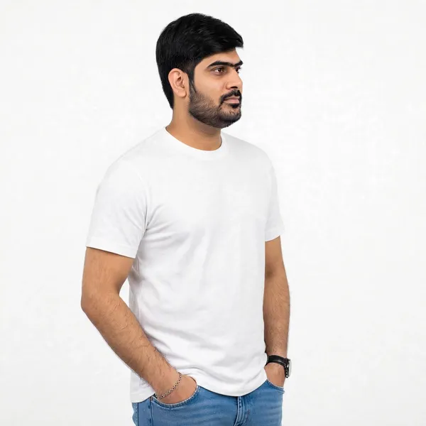 White_Cotton_Round_Neck_Regular_Fit_T_Shirt_For_Men