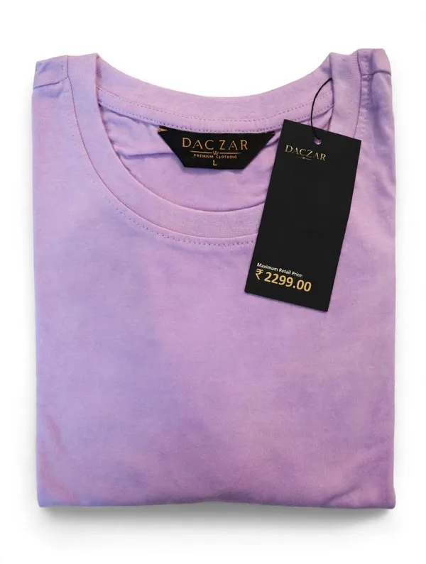 Lavender_Round_Neck_T_Shirt_For_Men