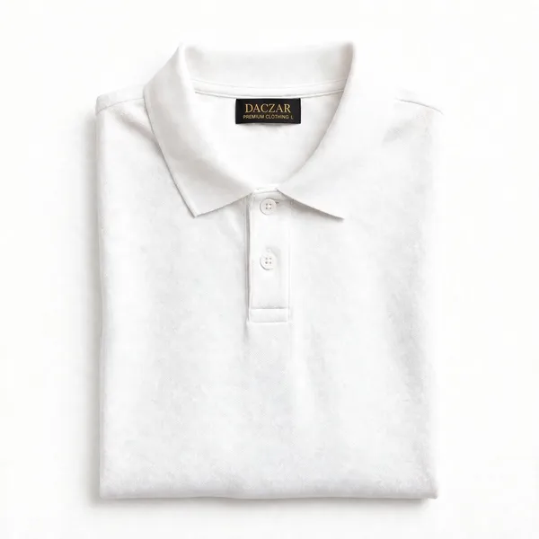 White_Regular_Fit_Polo_T_Shirt_For_Men