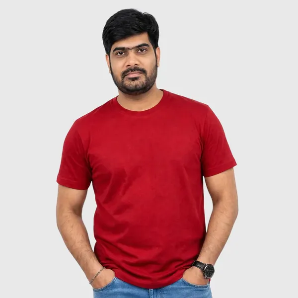 Turquoise,_Black_&_Red_Regular_Fit_T-Shirts_Combo_(Pack_of_3)