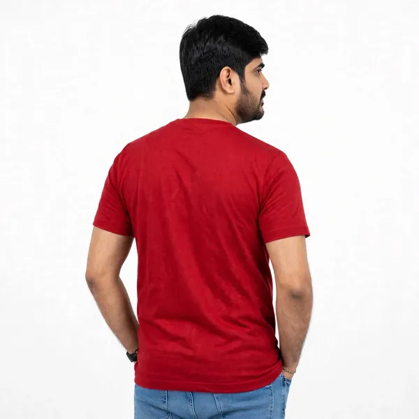 Red_Cotton_Regular_Fit_Round_Neck_T_Shirt_For_Men