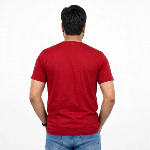 Red_Cotton_Regular_Fit_Round_Neck_T_Shirt_For_Men