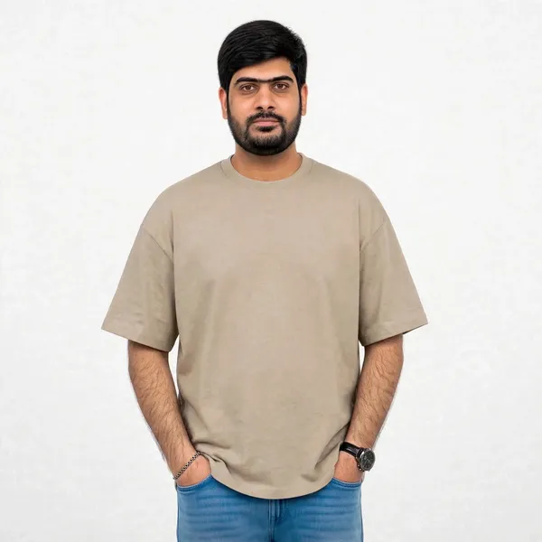 Beige_Crew_Neck_T_Shirt_for_Men