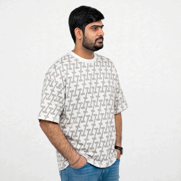 White_Printed_Oversized_T_Shirt_For_Men