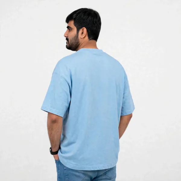 Light_Blue_Crew_Neck_Oversized_T_Shirt_For_Men