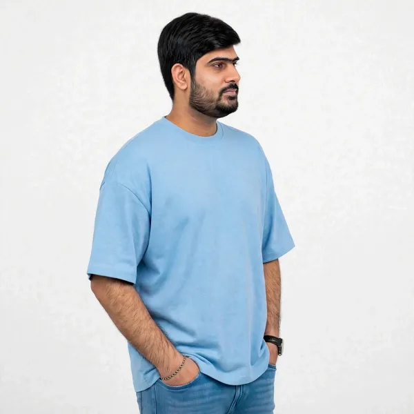 Light_Blue_Crew_Neck_Oversized_T_Shirt_For_Men