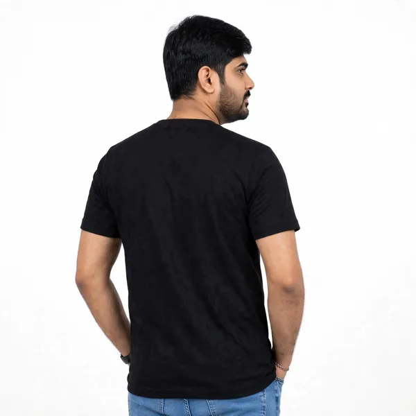 Black_Crew_Neck_Regular_Fit_T_Shirt_For_Men