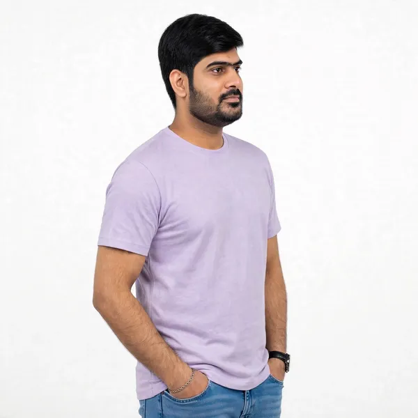 Lavender_Cotton_Regular_Fit_T_Shirt_For_Men