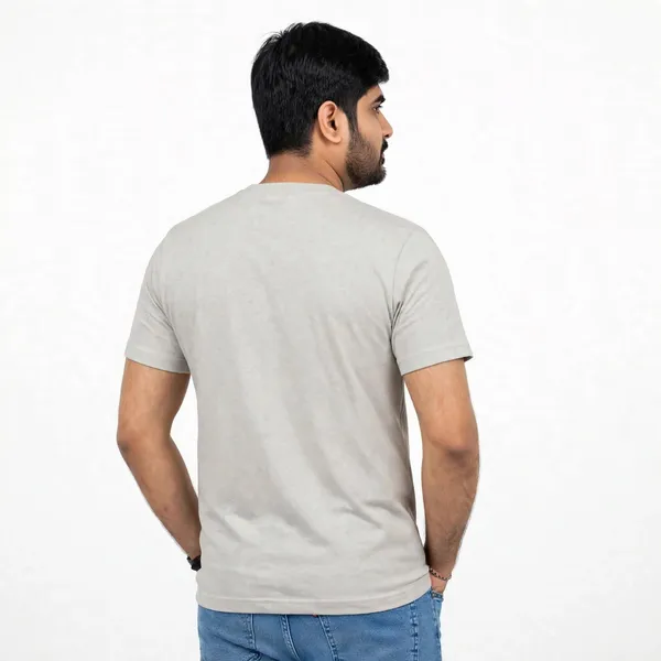 Cream_Cotton_Regular_Fit_T_Shirt_For_Men