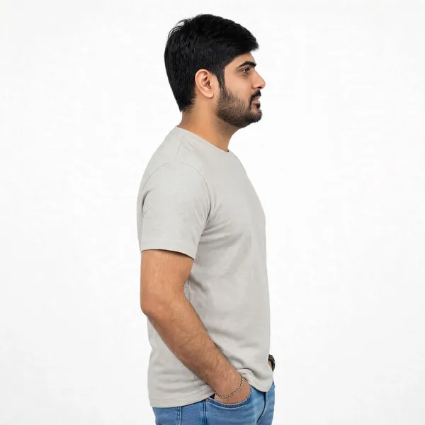 Cream_Cotton_Regular_Fit_T_Shirt_For_Men