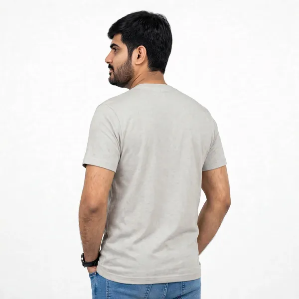 Cream_Cotton_Regular_Fit_T_Shirt_For_Men