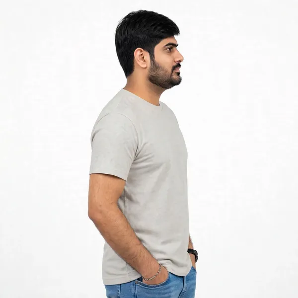 Cream_Cotton_Regular_Fit_T_Shirt_For_Men